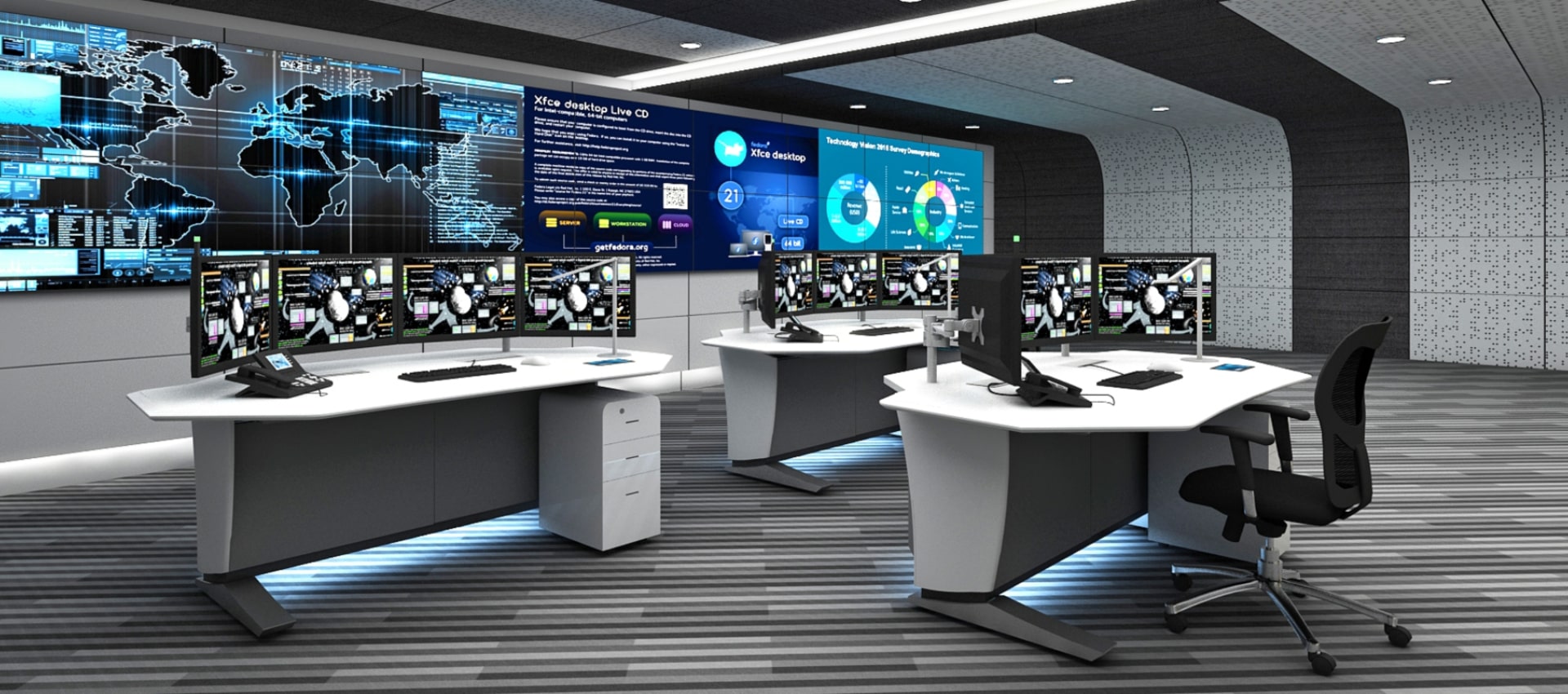 eoc furniture control room - xlat cyber