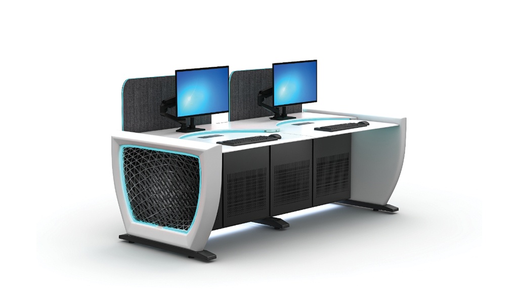 HEIGHT ADJUSTABLE CONSOLE AND SIT STAND DESK FURNITURE
